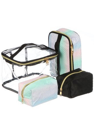 Набор косметичек 4 предмета, A080045, застежка молния