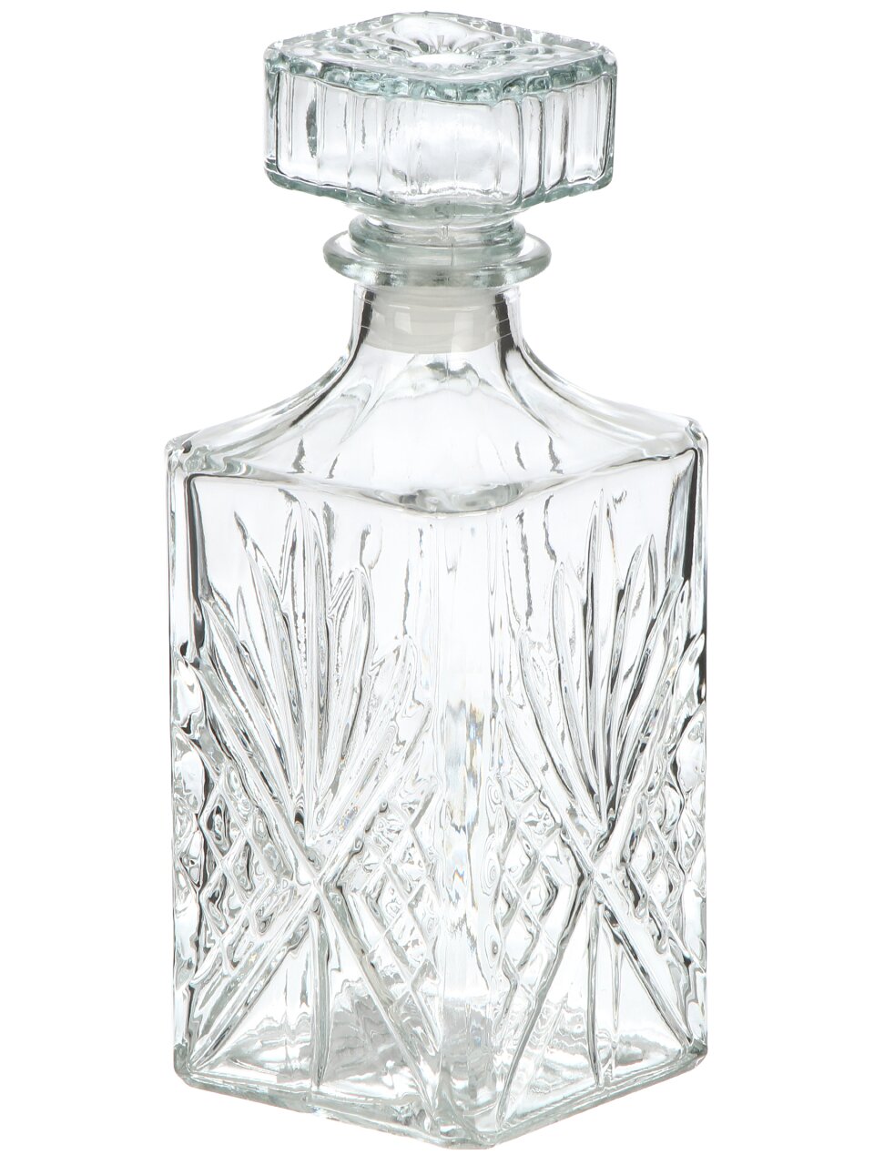 Штоф стекло, 0.9 л, бесцветный, Daniks, Квадро, Y4-11347