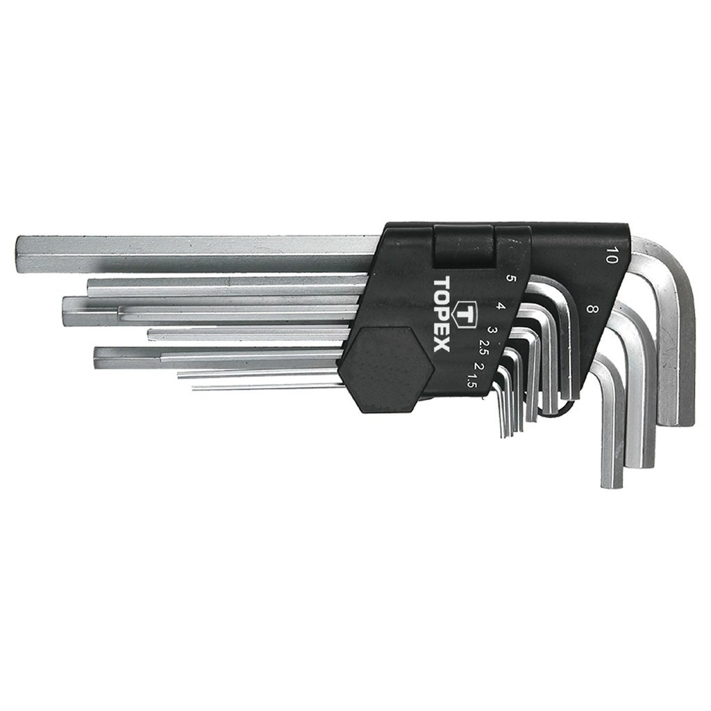 Ключи шестигранные 1.5-10 мм, набор 9 шт., TOPEX, 35D956 : цены .