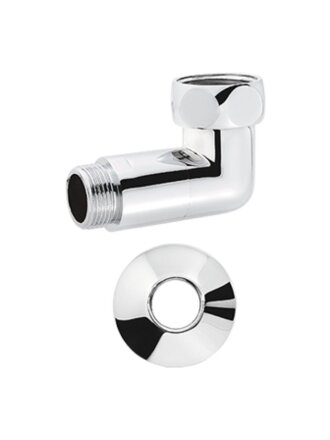 Американка для полотенцесушителя 3/4"х1", Г-Ш, хром, латунь, угловая, ProFactor