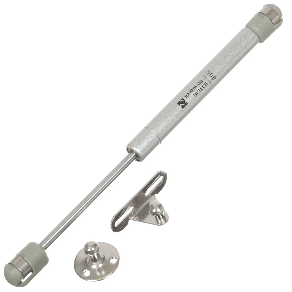 Газлифт Trodos, Silver, без доводчика, 8 кг, 311008 петля вкладная мебельная с доводчиком trodos clip on 314017