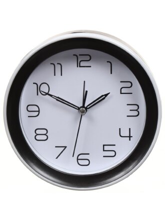 Часы настольные, 14.5х14.5 см, круглые, пластик, в ассортименте, Модерн, Y4-5211