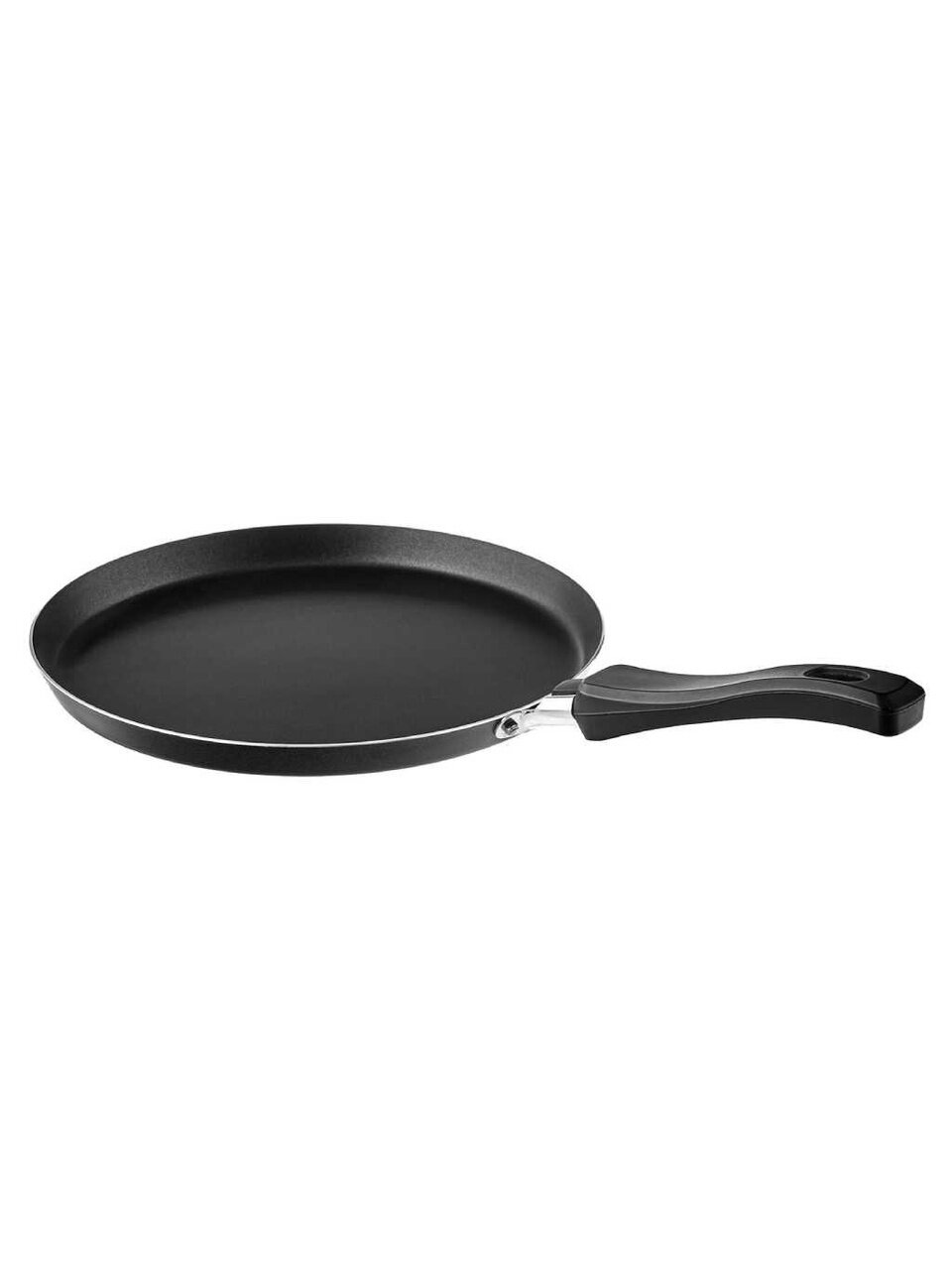 Блинница алюминий, 22 см, антипригарное покрытие, Vari, черная, LCS52122, бакелитовая ручка