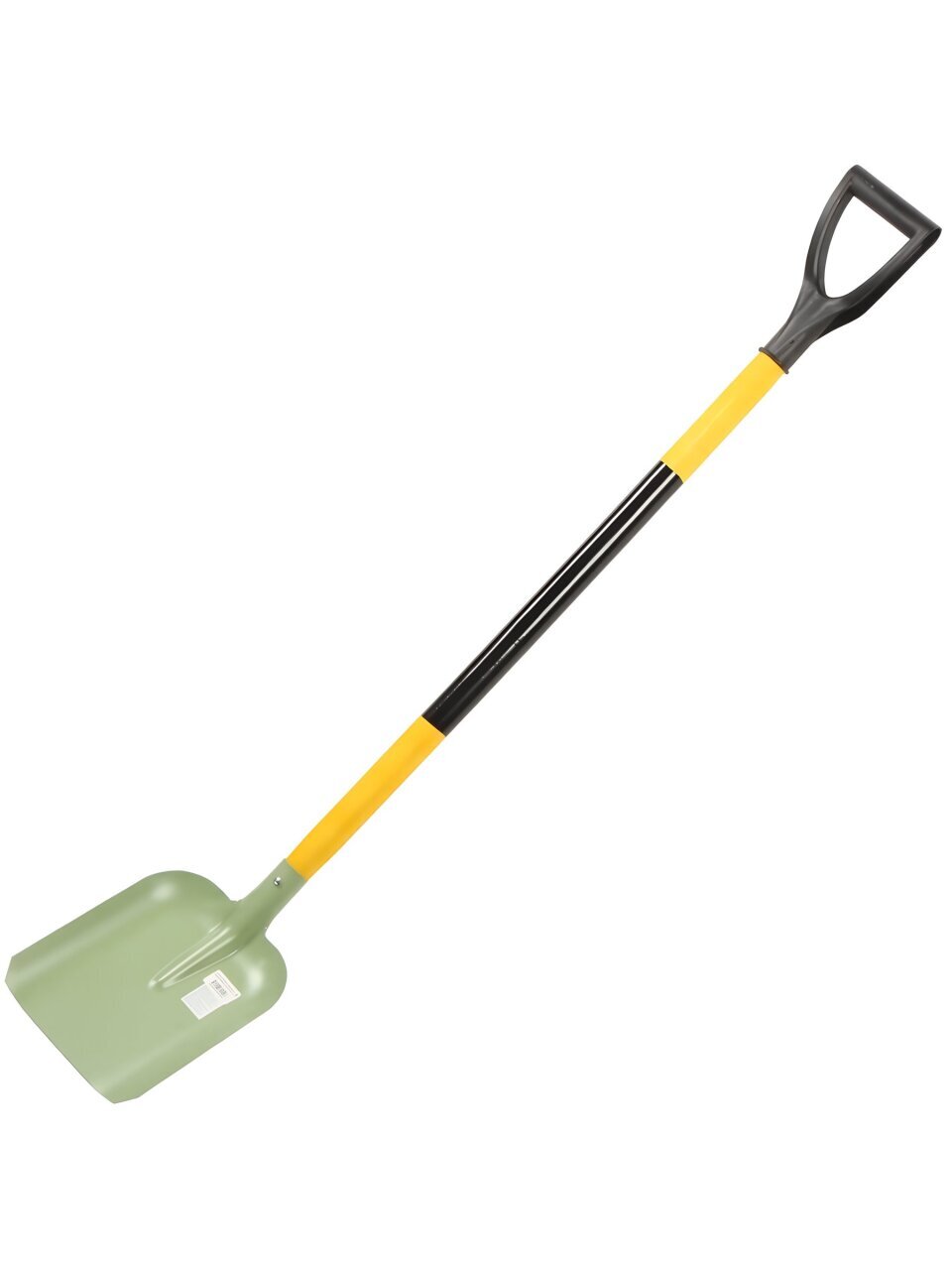 Лопата совковая, черенок деревянный, с рукояткой, Клевер, окрашенный, Гд