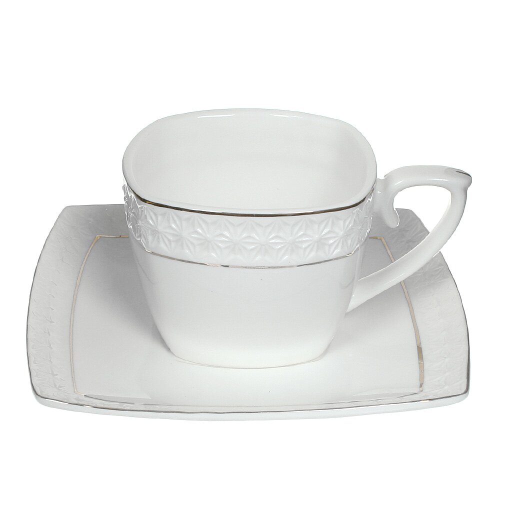 Набор чайный фарфор, 4 предмета, на 2 персоны, 240 мл, Korall, Снежная королева, СS507009-A752924