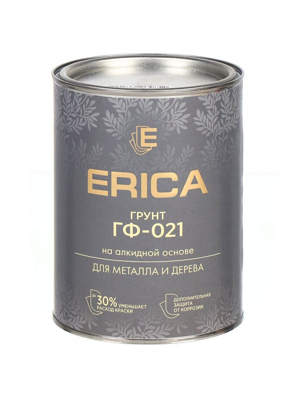 Грунтовка алкидная, Erica, ГФ-21, для внутренних и наружных работ, белая, 0.8 кг