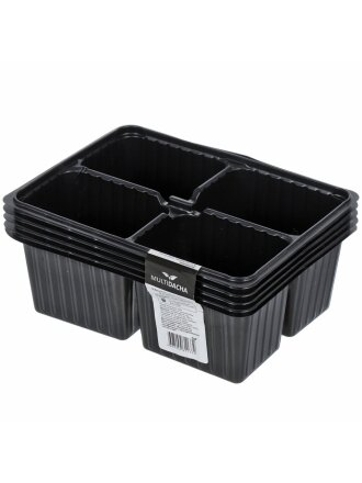 Кассета рассадная 5 шт, 180х130х60 мм, 4 ячейки, Скорая помощь