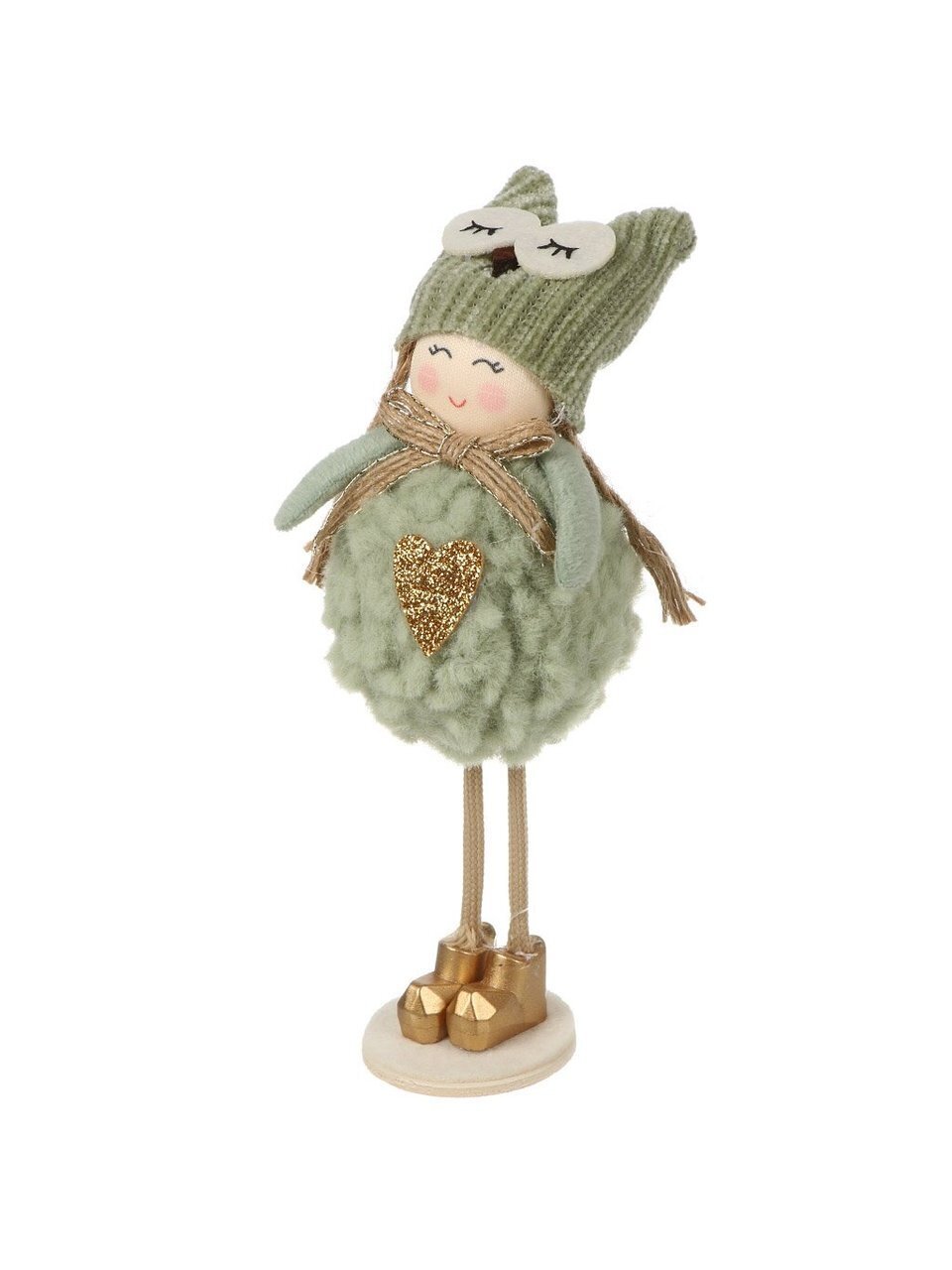Фигурка декоративная Девочка, 15 см, мятная, Y4-9412
