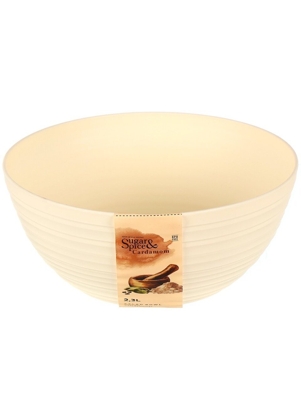 Салатник пластик, круглый, 9.6 см, 2.3 л, Cardamom, Sugar&amp;amp;Spice, SE400110, в ассортименте