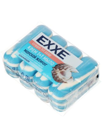 Крем-мыло Exxe, 1+1 Морской жемчуг, 4 шт, 75 г
