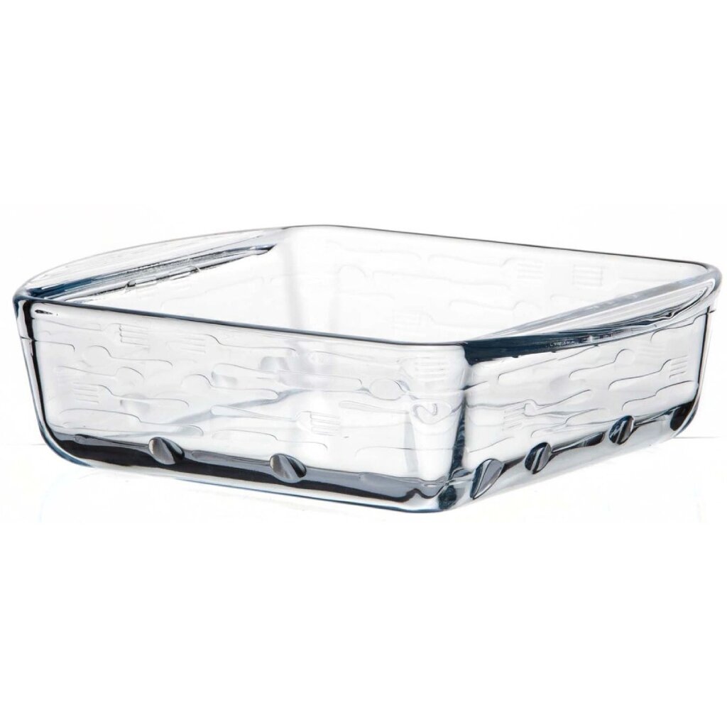 Форма для запекания стекло, 21х21х5 см, 1.08 л, квадратная, Borcam, 59914