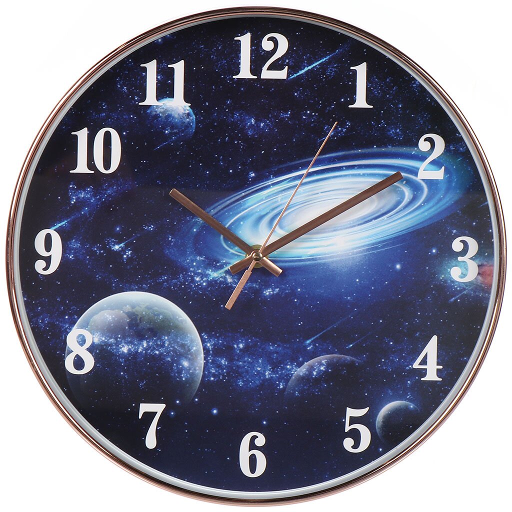 Часы настенные, кварцевые, 30 см, круглые, полимер, Y4-6877 часы настенные кварцевые 37 см круглые полимер y4 6865