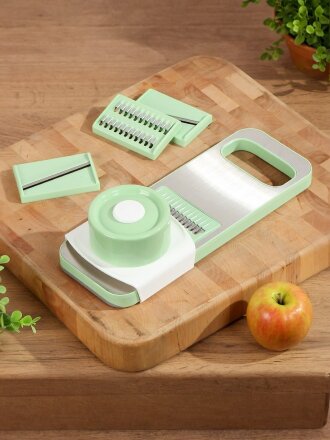 Терка для овощей, 28х12х7.5 см, полимер + металл, ручная, 6 насадок слайсер для нарезки, Y4-8842