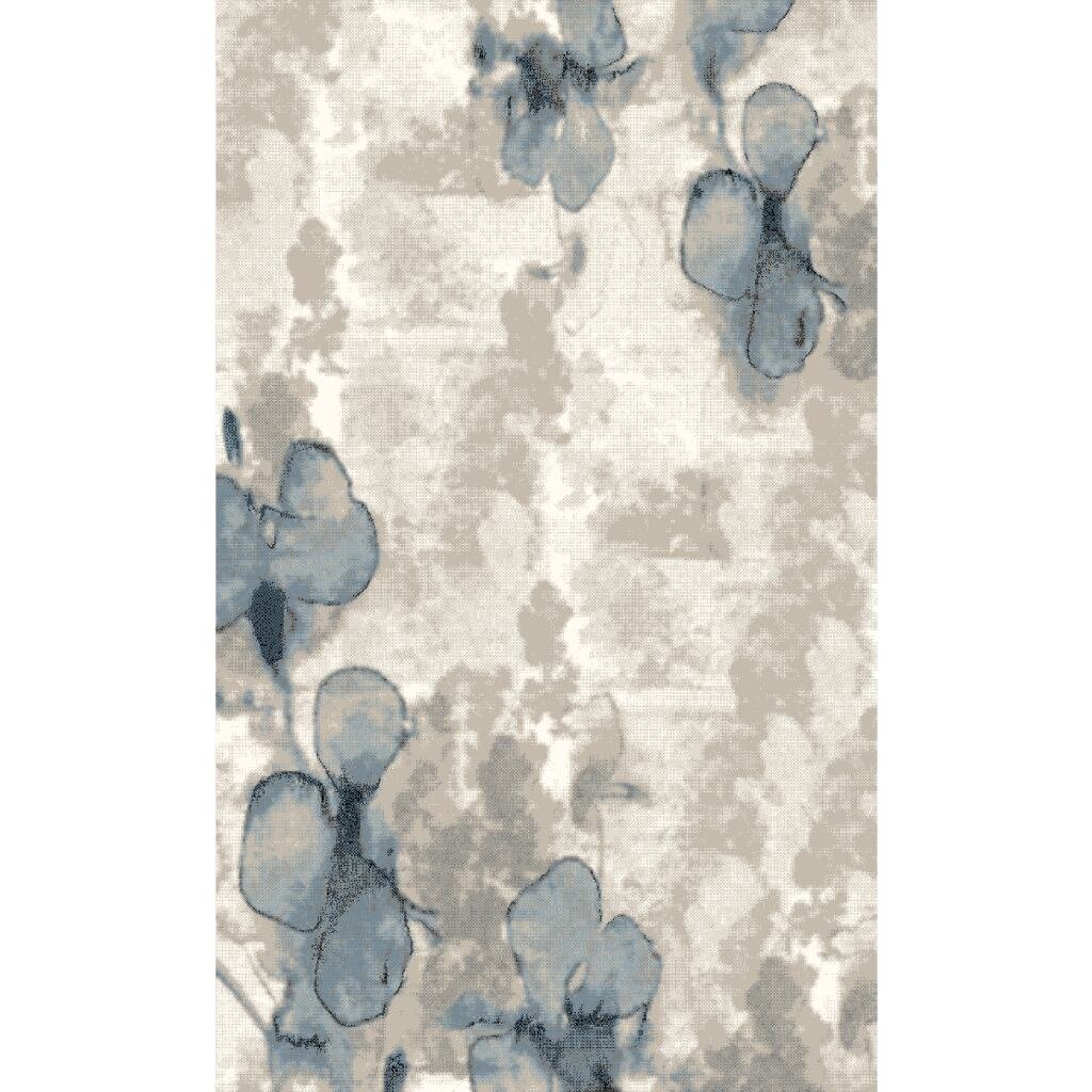Ковер интерьерный 1.33х1.9 м, Silvano, Акварель, прямоугольный, серый, 219290B ковер интерьерный 1 33х1 9 м silvano листья прямоугольный серый 217056b