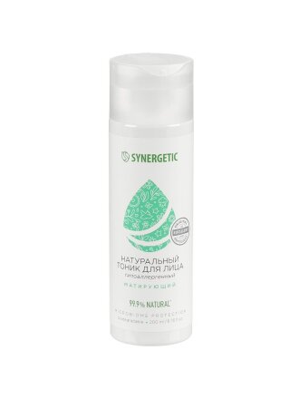 Тоник для лица Synergetic, Матирующий, 200 мл