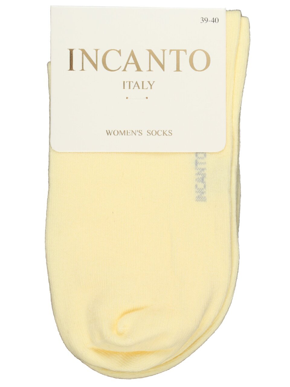 Носки для женщин, хлопок, Incanto, светло-желтые, р. 39-40, IBD733003