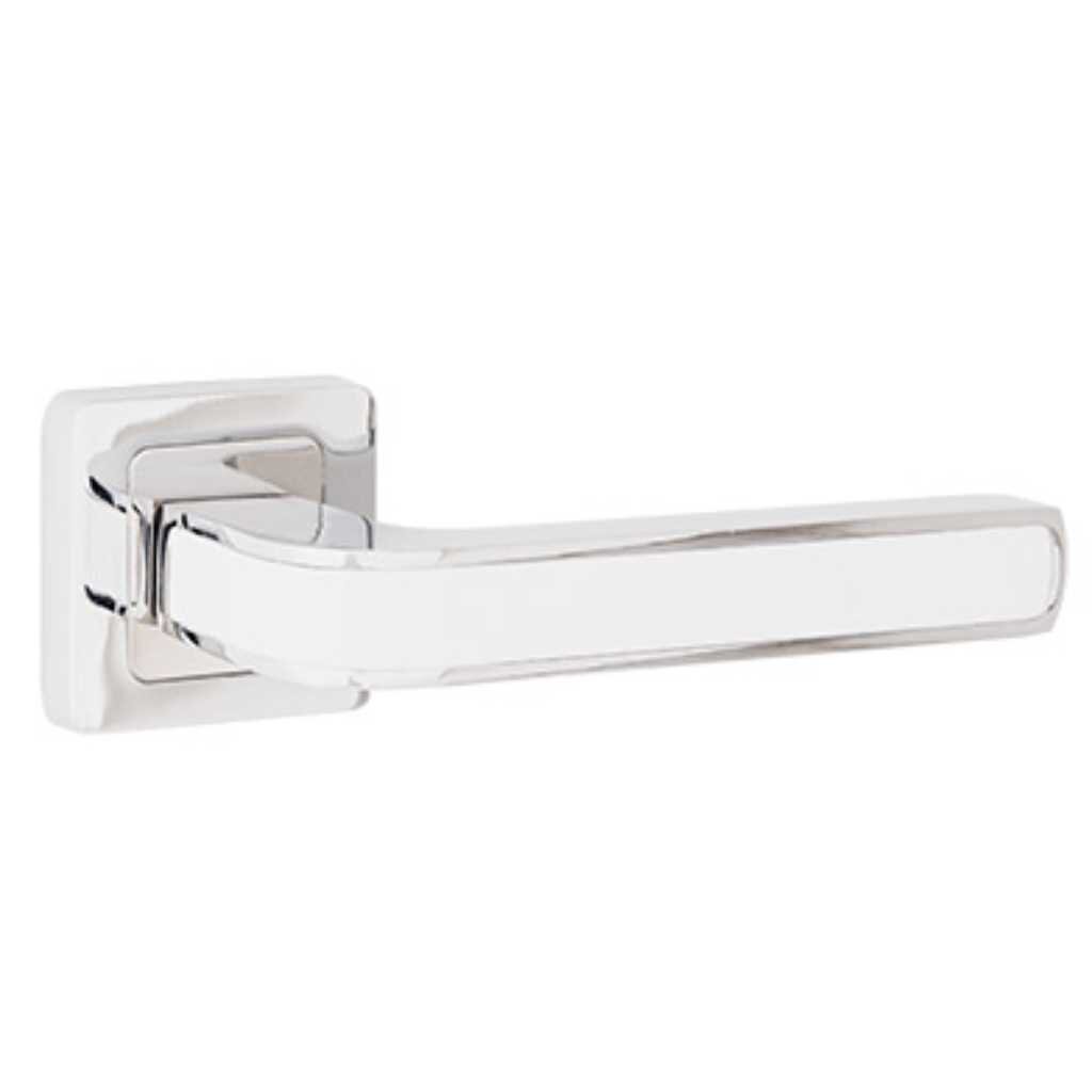 Ручка дверная Code Deco, H-22106-A-CR/W, 30282, хром/белая, алюминий кронштейн камеры алюминиевого сплава andoer верхняя ручка 15 мм