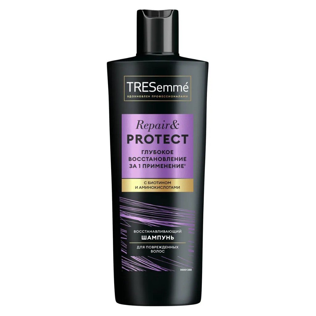 Шампунь TRESemme, Repair and Protect с биотином, для сухих и поврежденных волос, 400 мл