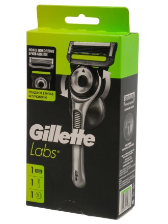 Станок для бритья Gillette, Labs, для мужчин, 5 лезвий, 1 сменная кассета, держатель