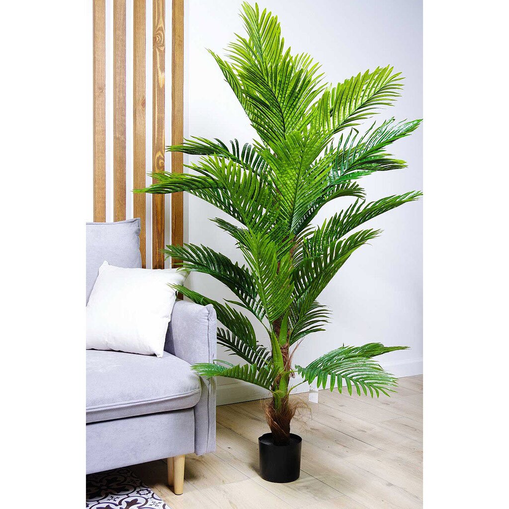 Дерево искусственное декоративное Пальма, в кашпо, 180 см, Y4-3380