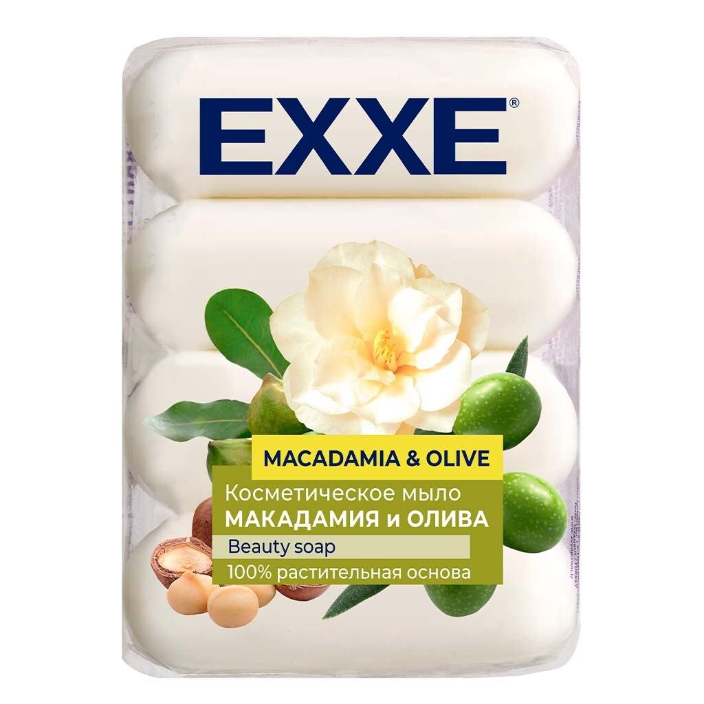Мыло Exxe, Макадамия и олива, 4 шт, 70 г, косметическое мыло весна ассорти олива и миндальное молочко 90 г
