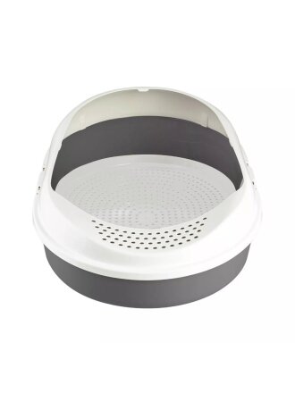 Туалет-лоток для кошек с сеткой, с бортиком, большой, серый, Cosmo, 439611700