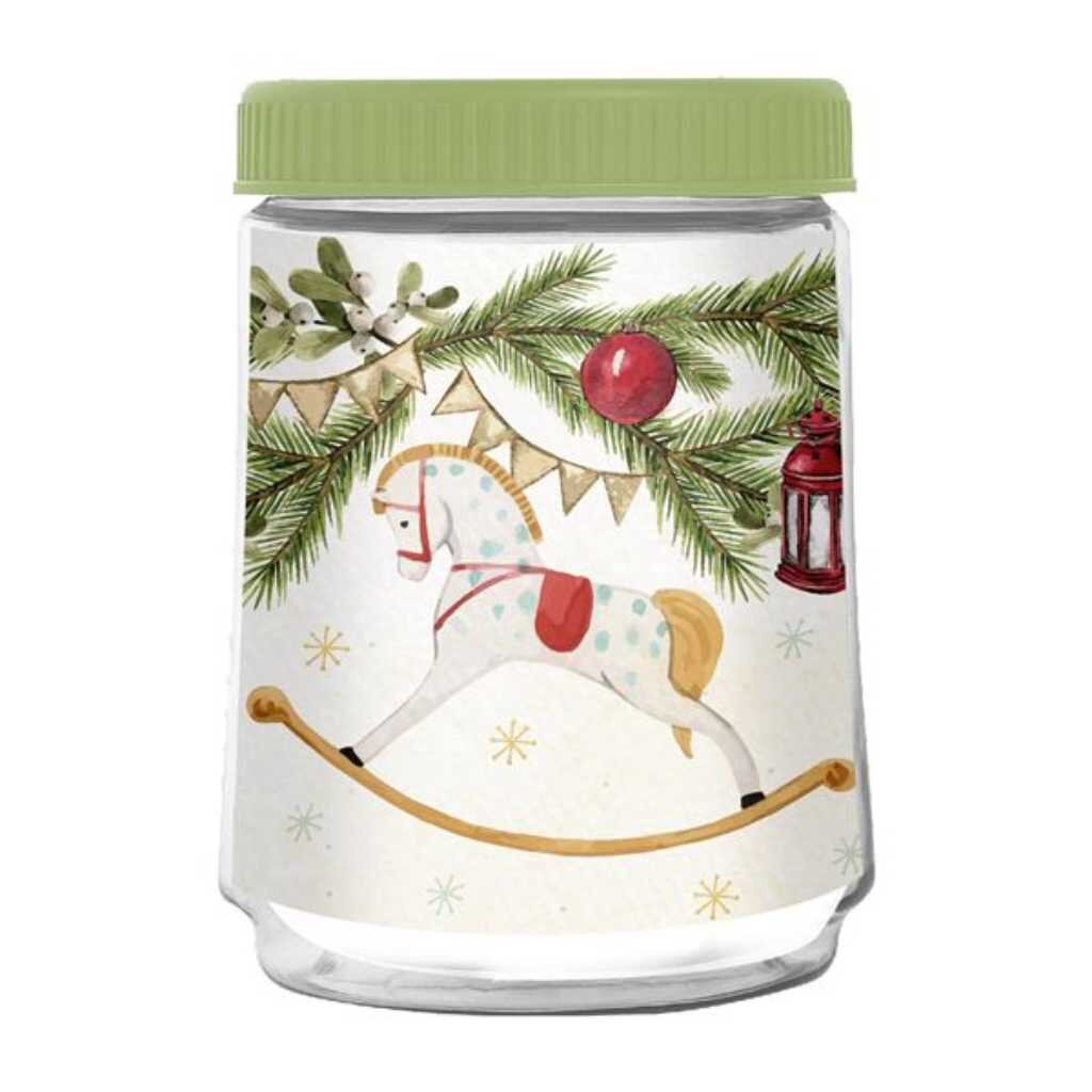 Банка для сыпучих продуктов, пластик, 0.75 л, 10х10х13.6 см, с крышкой, Sugar&amp;Spice, Сказка, SE224810572