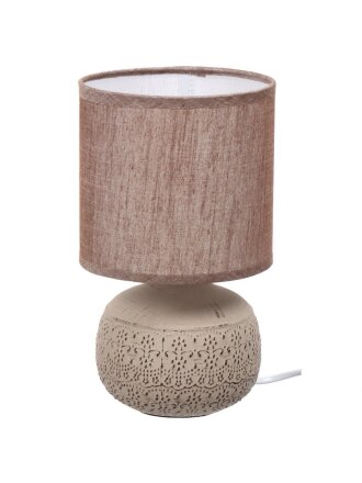 Светильник настольный E14, бежевый, абажур бежевый, RL-TL003-2