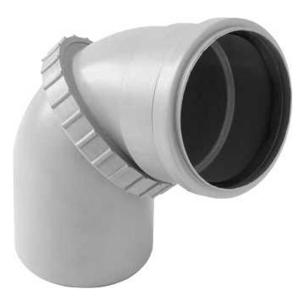 Уголок канализационный 50 мм, Valfex, внутренний, универсальное, полипропилен, 23100050 обводное колено короткое полипропилен d20 мм белое valfex