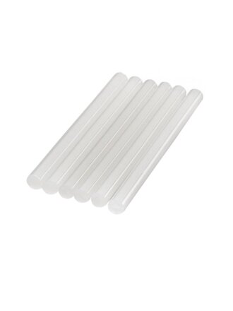 Стержни клеевые для пистолетов 6 шт, диаметр 7х150 мм, прозрачные, Политех, 9050115