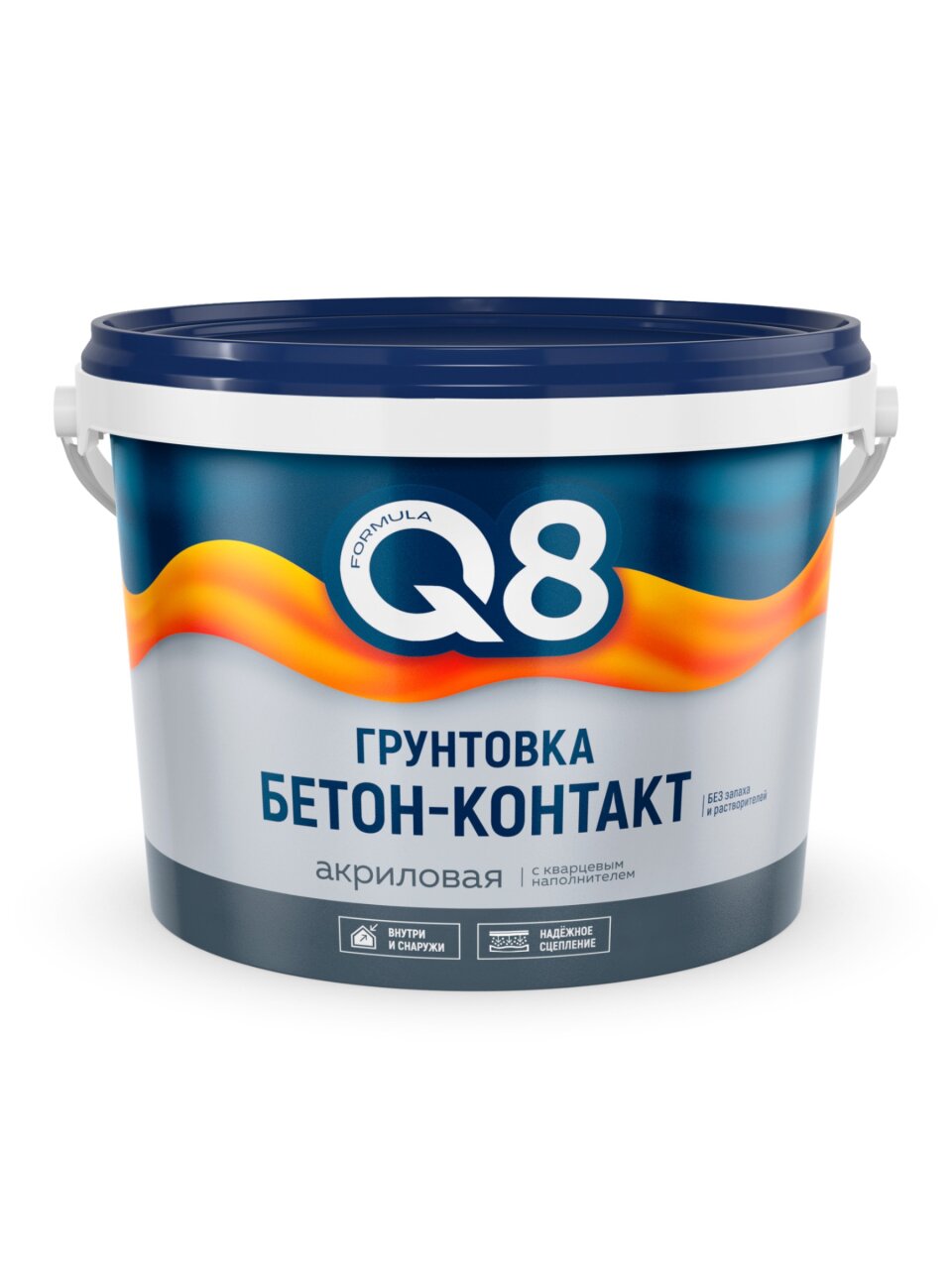Грунтовка водно-дисперсионная, акриловая, Formula Q8, бетоноконтакт, 6 кг