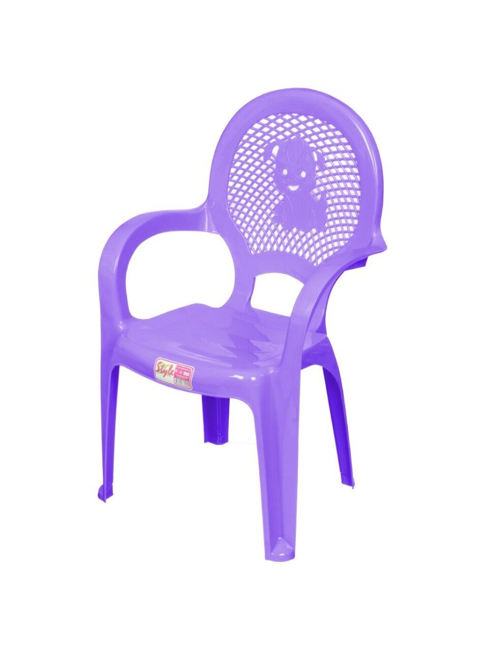 Стульчик детский пластик, DDStyle, Дюна, 36х33 см, фиолетовый, 06206