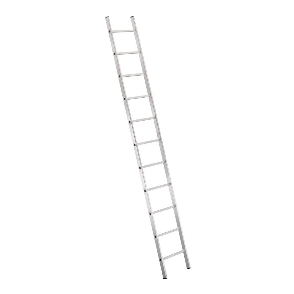 Стремянка-лестница приставная, 1 секция, 11 ступеней, алюминий, 150 кг, Dogrular, Уфук про, 411111