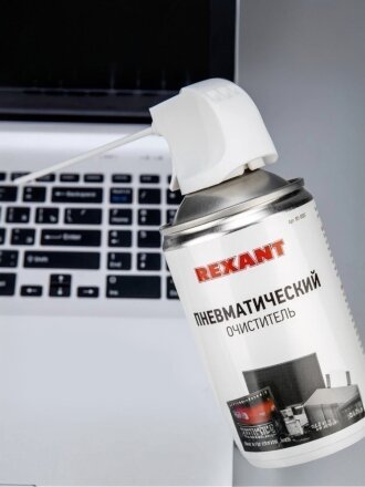 Очиститель Dust off, 0.52 л, Rexant, пневматический, аэрозоль, 85-0001
