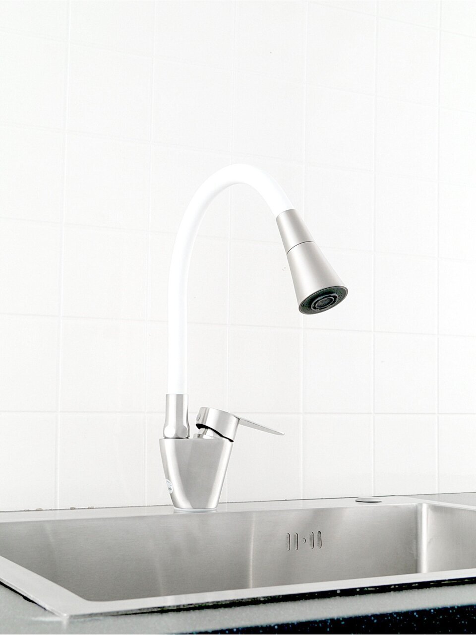 Смеситель для кухни, Potato, гибкий излив, с картриджем, P59310S-7