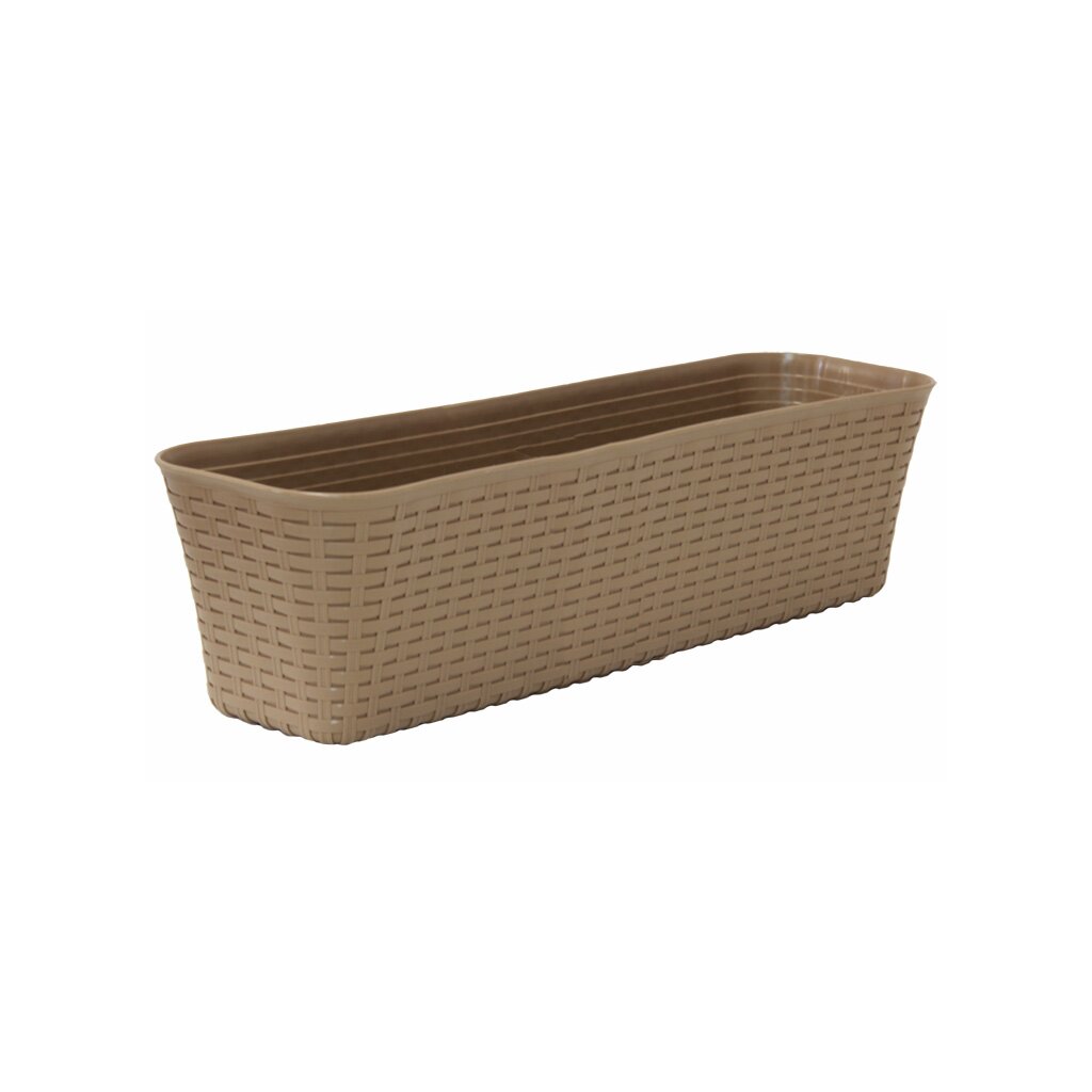 Балконный ящик для растений Idea М3225 бежевый, 400 мм