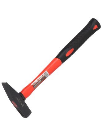 Молоток Bartex, B0009, квадратный боек, рукоятка фибергласовая, обрезиненная, 0.2 кг