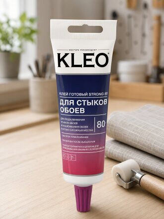 Клей для стыков обоев, Kleo, Strong, 80 кв.м., 80 г, туба, 080 стыки