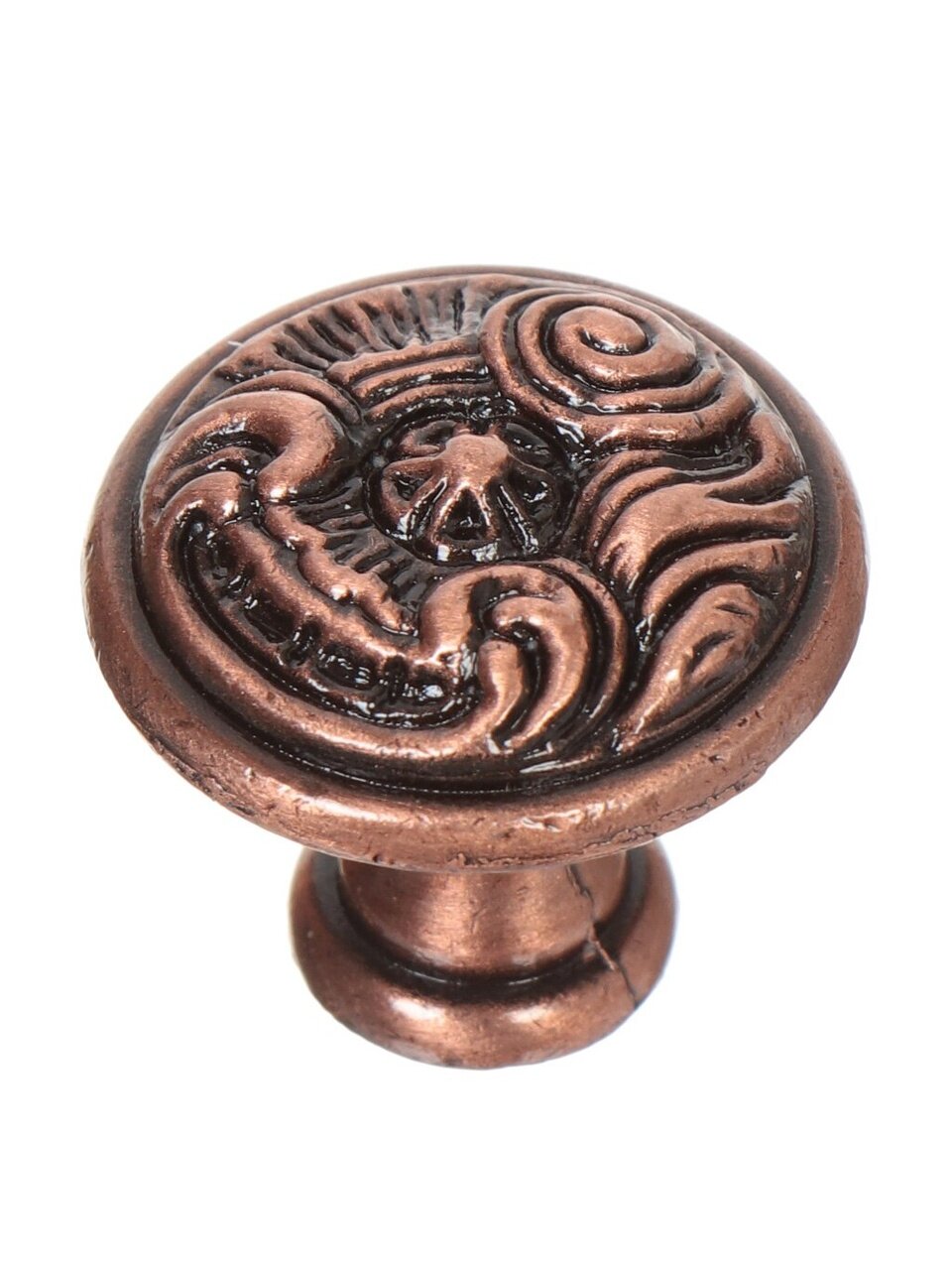 Ручка-кнопка мебельная Trodos, 14.129.30 736S, медь, 303026