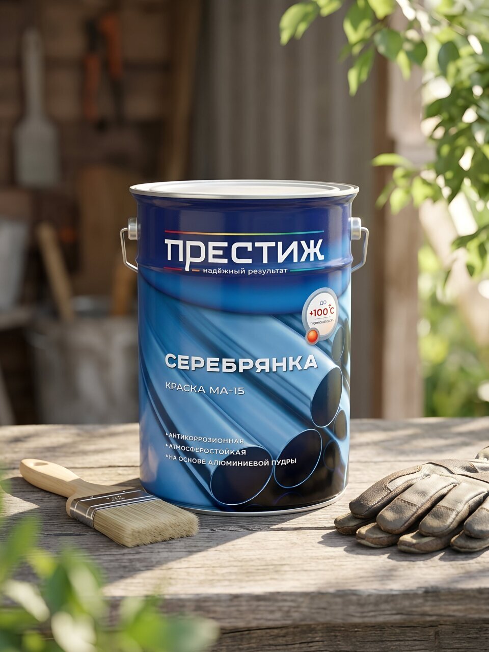 Серебрянка Престиж, МА-15, масляная, универсальная, глянцевая, 5 кг