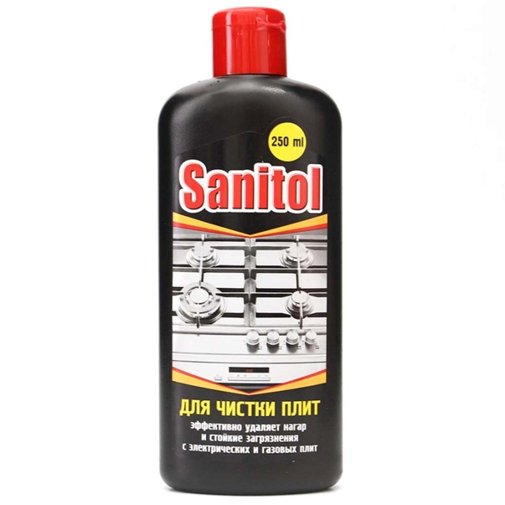 Чистящее средство для плит, Санитол, 250 мл средство чистящее для плит от жира нагара synergetic 5л