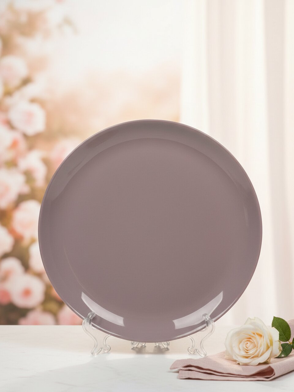 Тарелка обеденная, стекло, 25 см, круглая, Diwali Parma, Luminarc, X3588