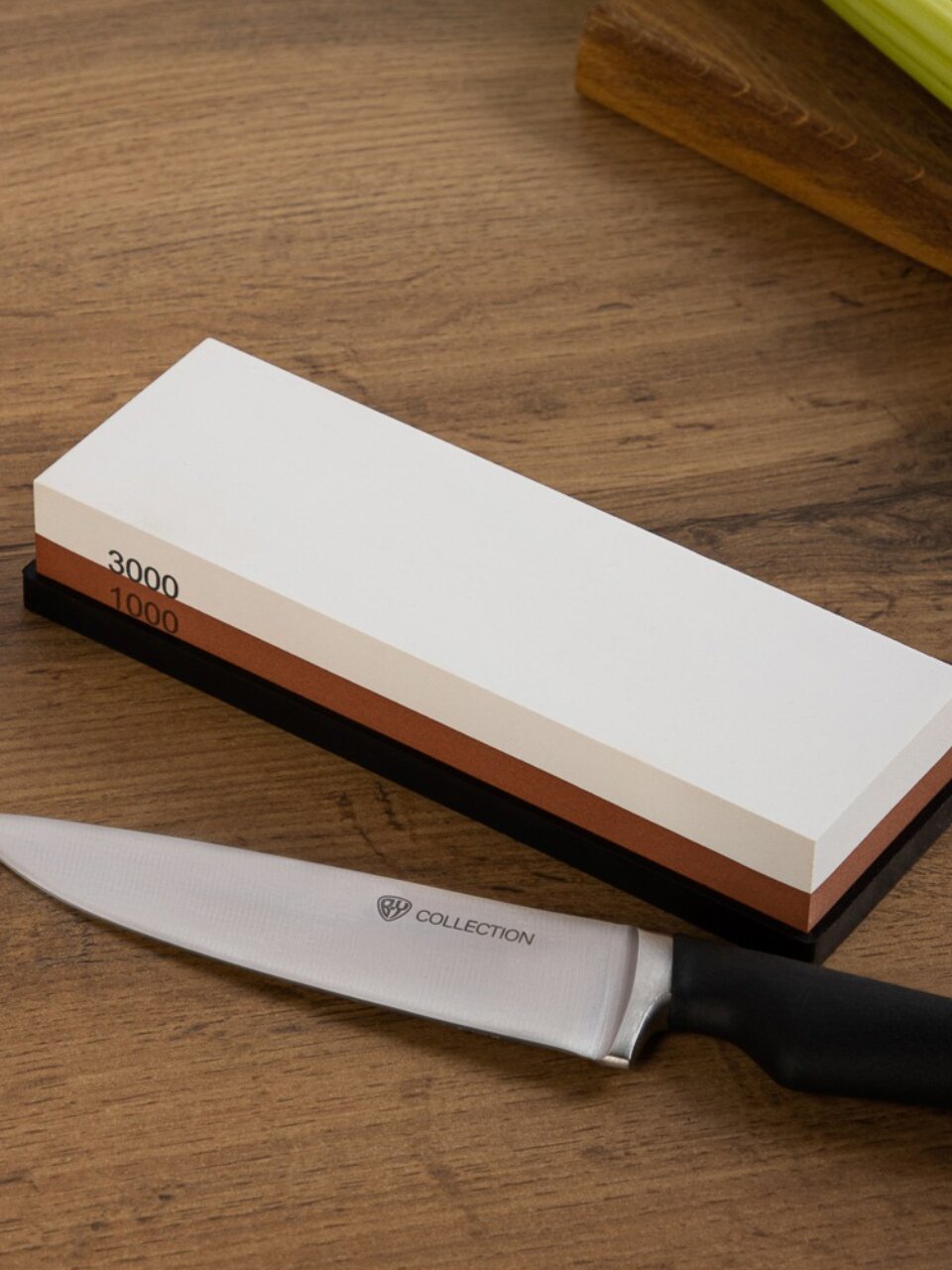 Брусок для заточки ножей, двусторонний, 18х6х3 см, водный, белый, Satoshi, 803-338