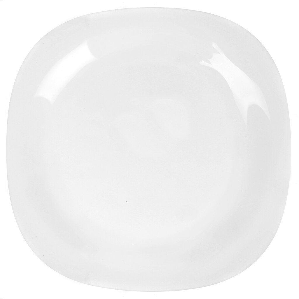 Тарелка десертная, стеклокерамика, 19 см, квадратная, Carine White, Luminarc, H3660/ L4454/N6803, белая тарелка для стейка luminarc френдс тайм бистро l2905 30см