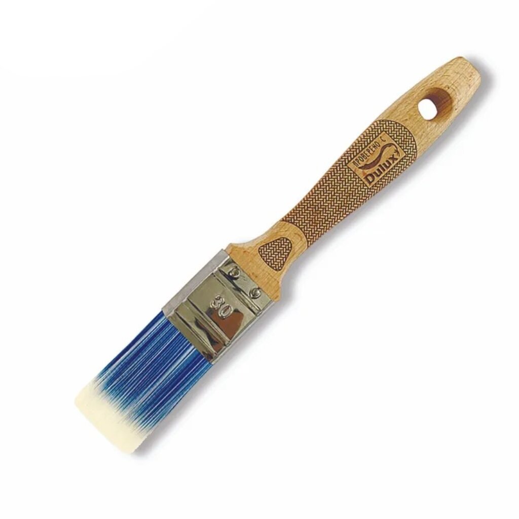 Кисть плоская, Handmaler, PRO BLUE, 30 мм, искусственная щетина, бук, 1009-30