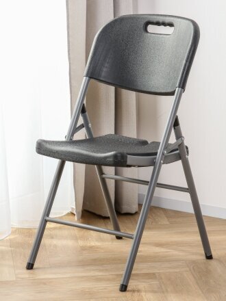 Стул складной Green Days, 49х45х78 см, металл, пластик, 45х49х78 см, HQ-M52-glide-black