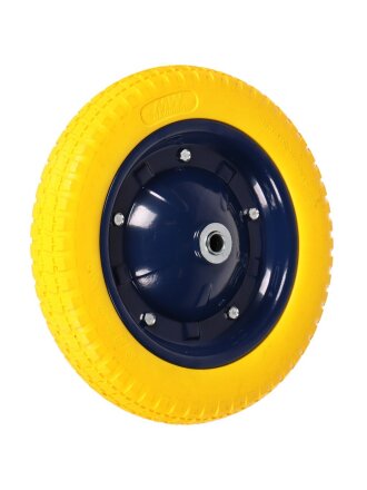 Колесо для тачки полиуретан PU, МП, 3.00-8, втулка D16 мм, Mawipro