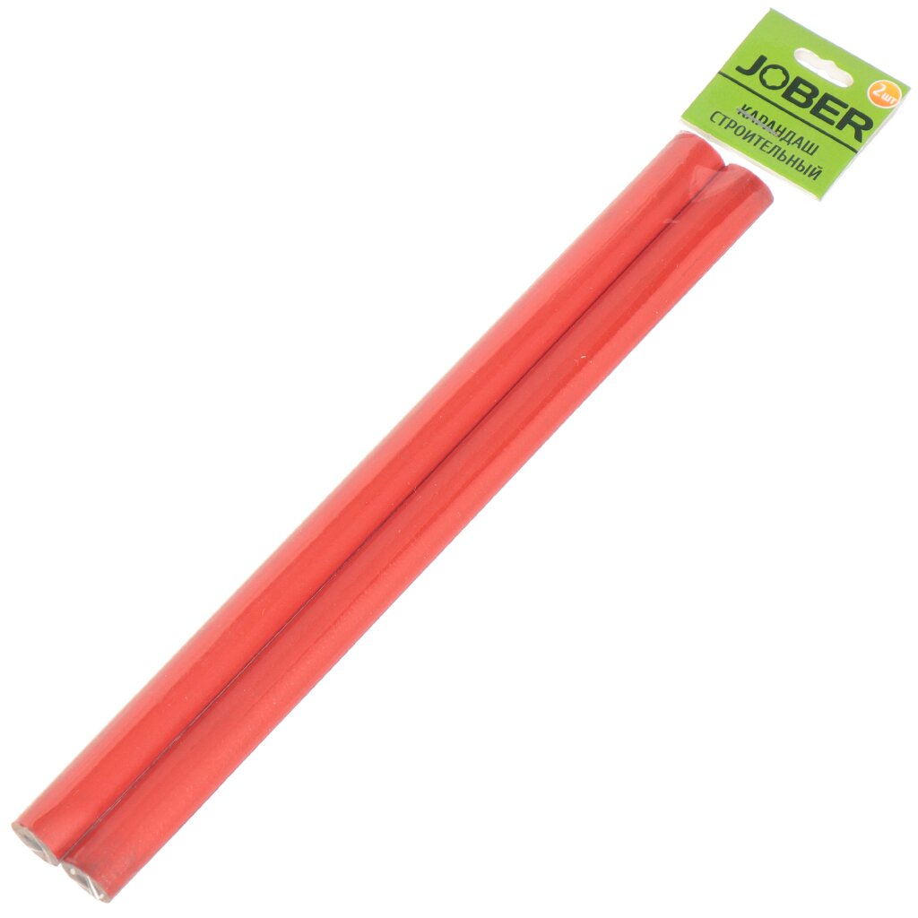 Карандаш строительный, 2 шт, Jober, 130101 двухцветный строительный карандаш зубр
