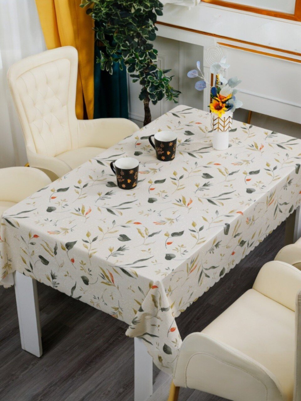 Клеенка Silvano, Глиттер, 1.37х20 м, ПВХ на тканевой основе, MT-6561C