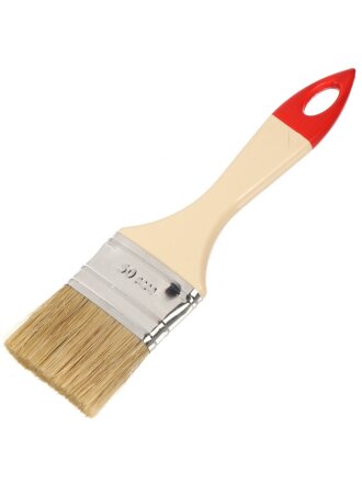 Кисть плоская, Акор, Столичная, 12х50 мм, натуральная щетина, 44 мм, рукоятка пластик, 137 12 050